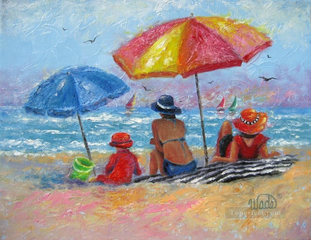 beach impressionism Oil Paintings
